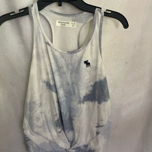 Abercrombie Kids Gray Tie-Dye Tank Top